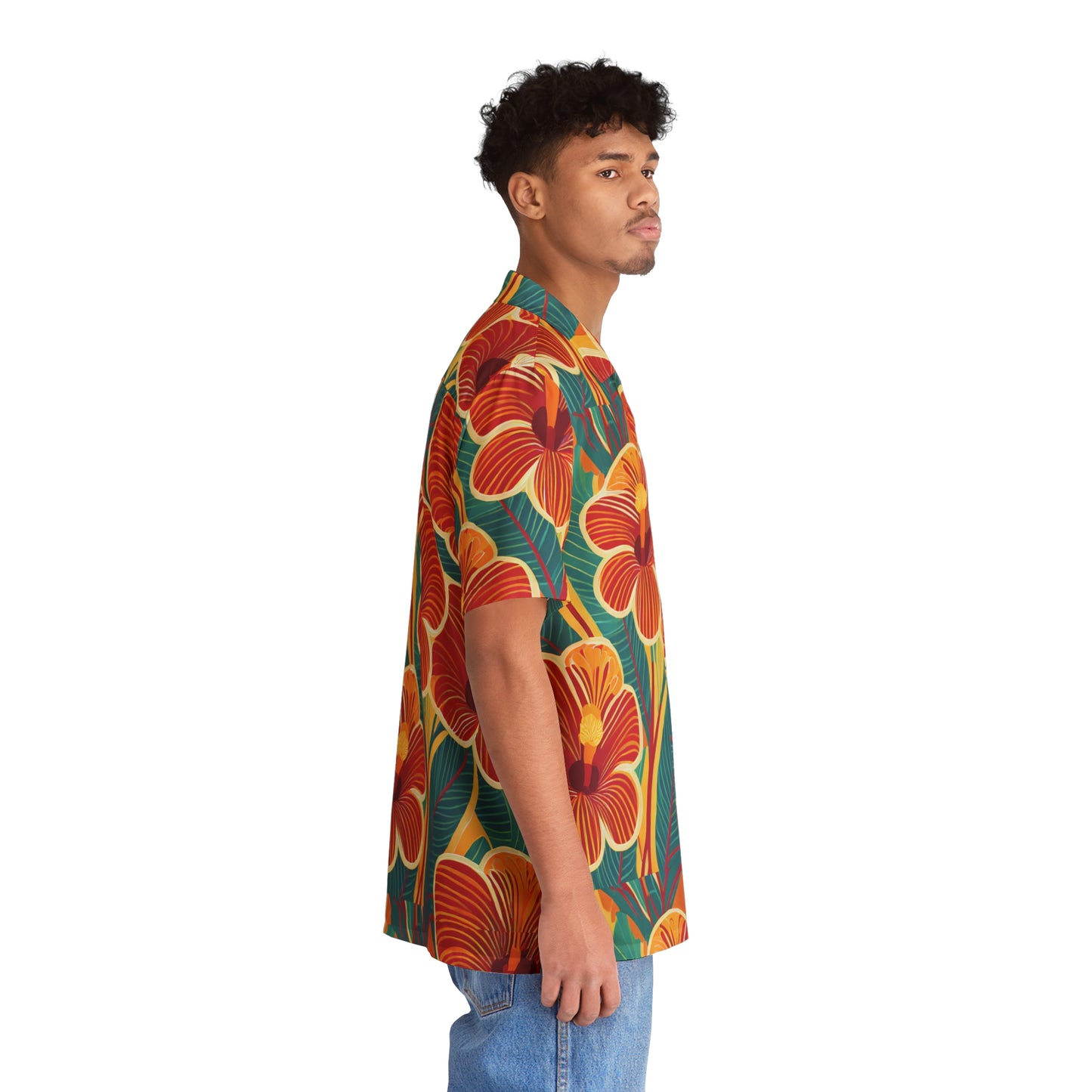 Hibiscus1 - Men's Hawaiian Shirt