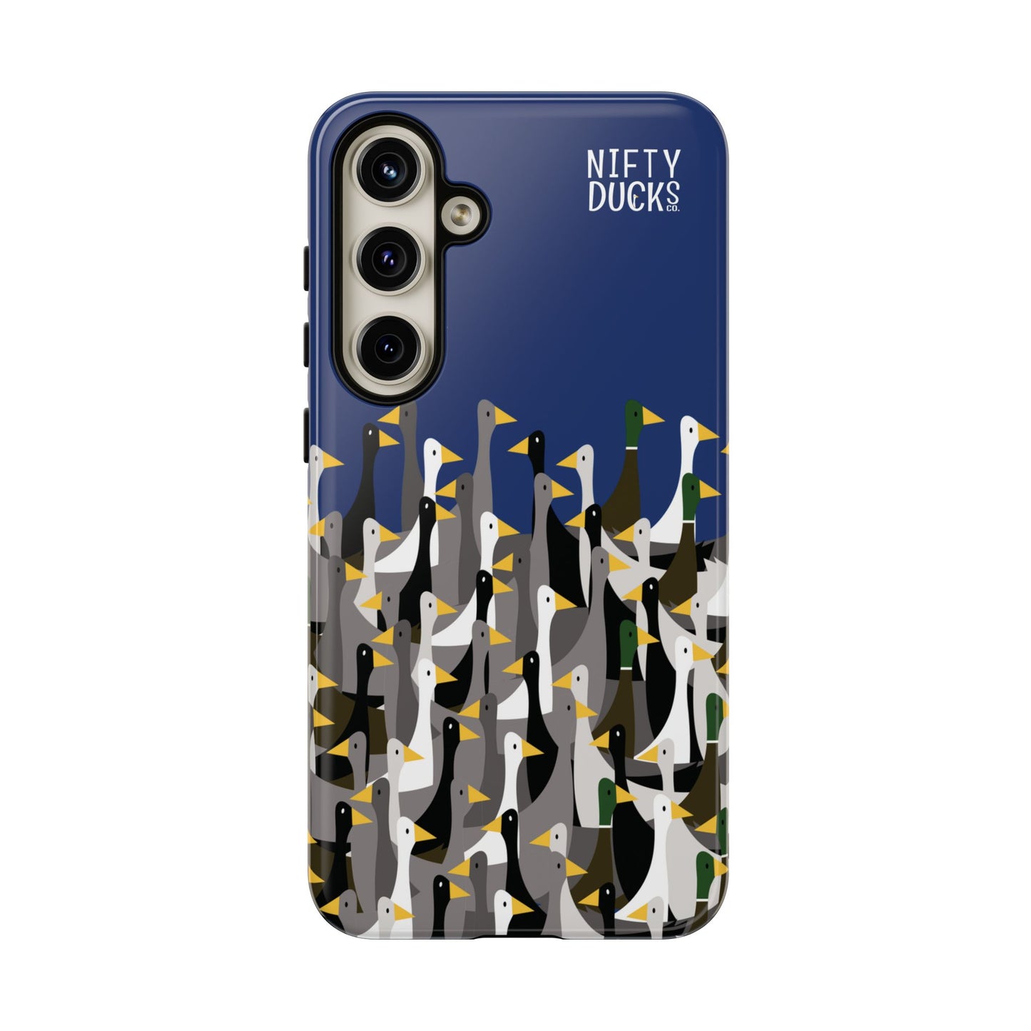 That is a LOT of ducks - Logo - Blue 003377 - Tough Cases