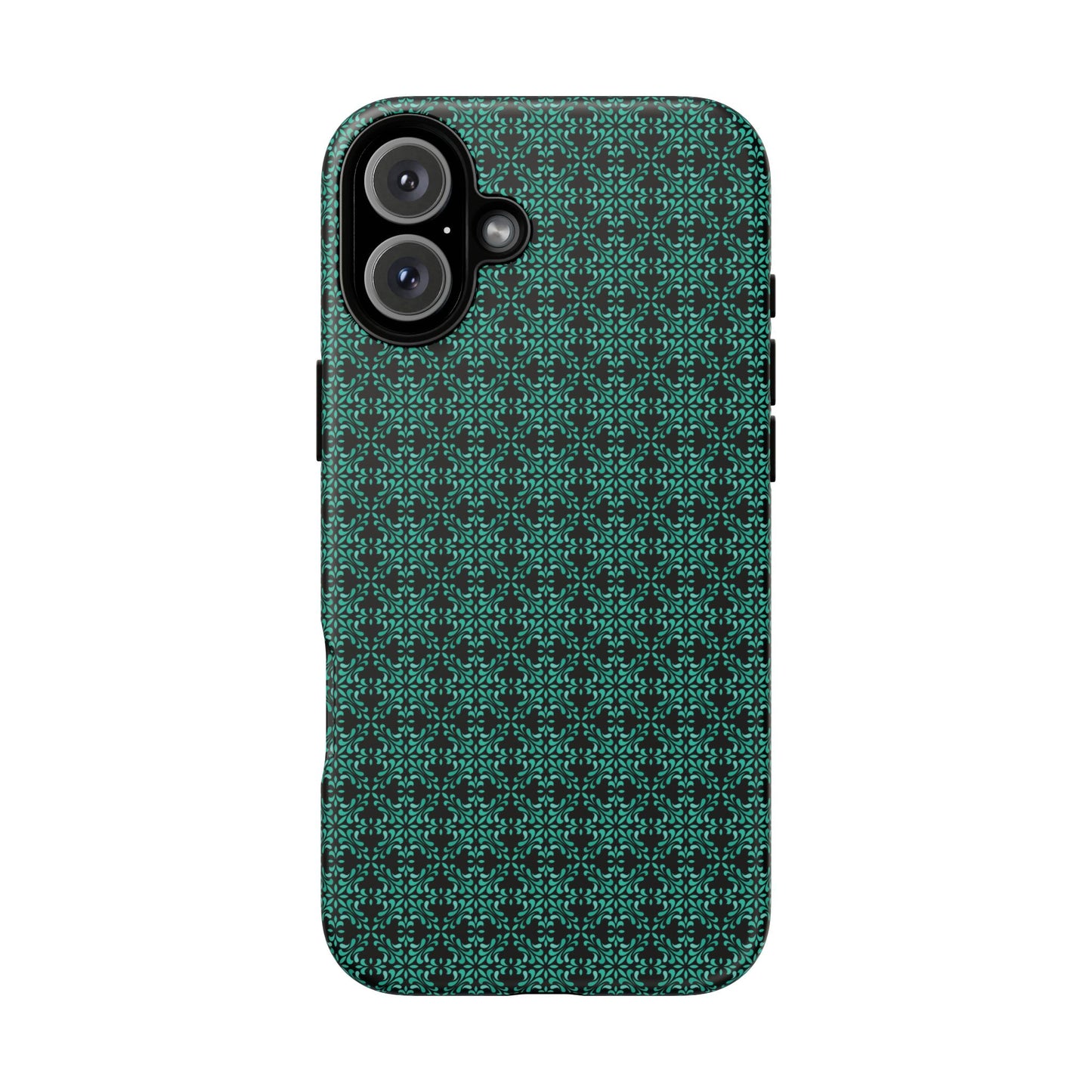 Vibrant Kaleidoscope - Turquoise - Black - Tough Cases