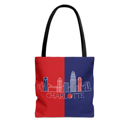 Charlotte - Red White and Blue City series - Logo - Tote Bag