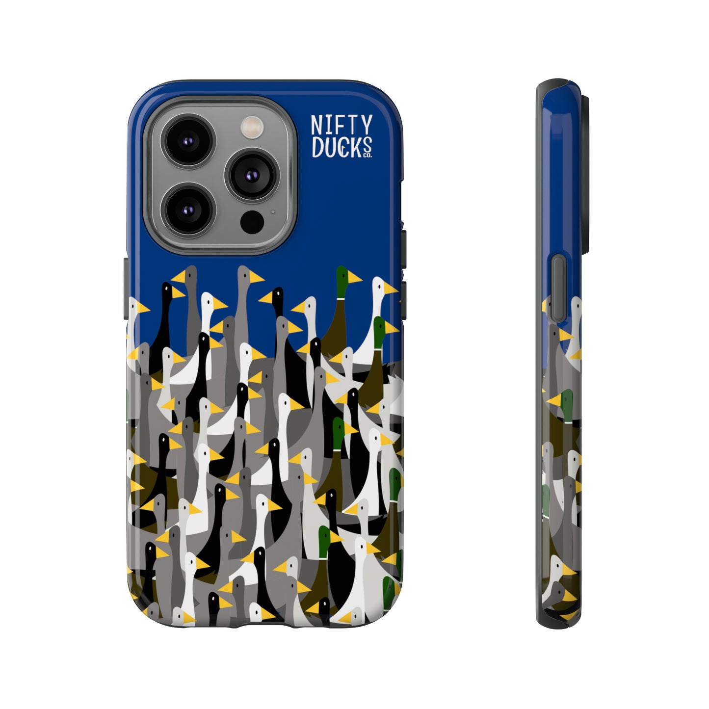 That is a LOT of ducks - Logo - Blue 003377 - Tough Cases