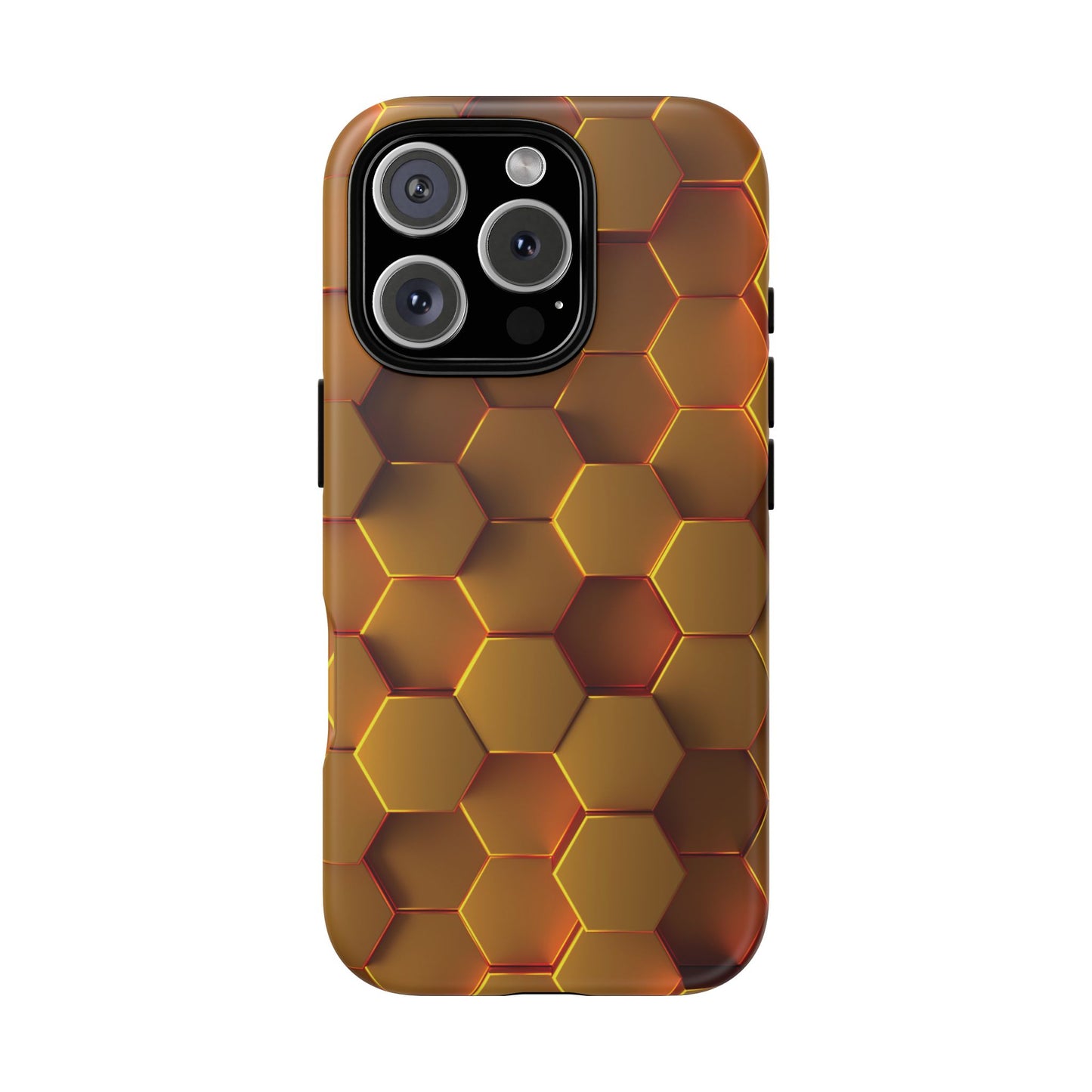 Hexagonal pattern - Gold - Tough Cases