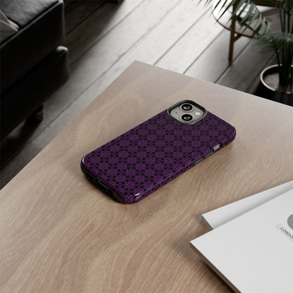 Vibrant Kaleidoscope - Purple - Black - Tough Cases