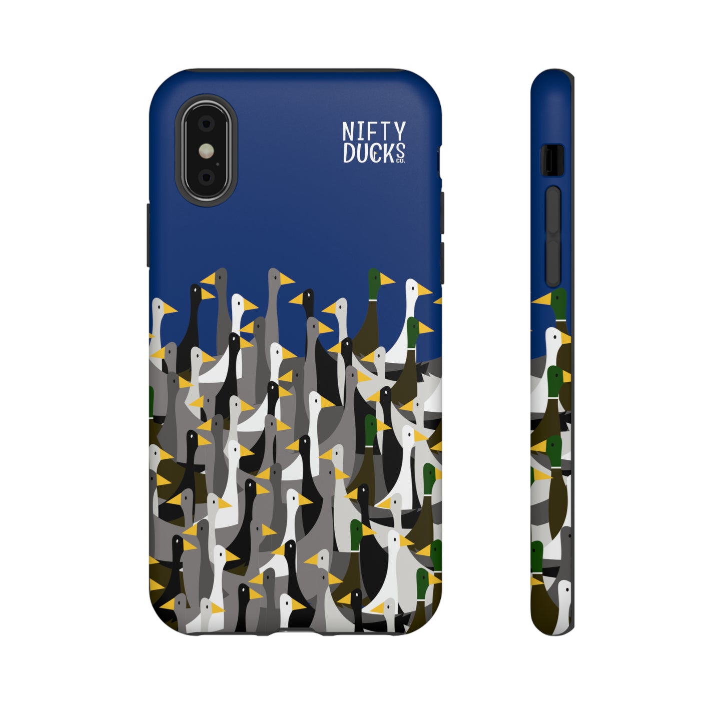 That is a LOT of ducks - Logo - Blue 003377 - Tough Cases