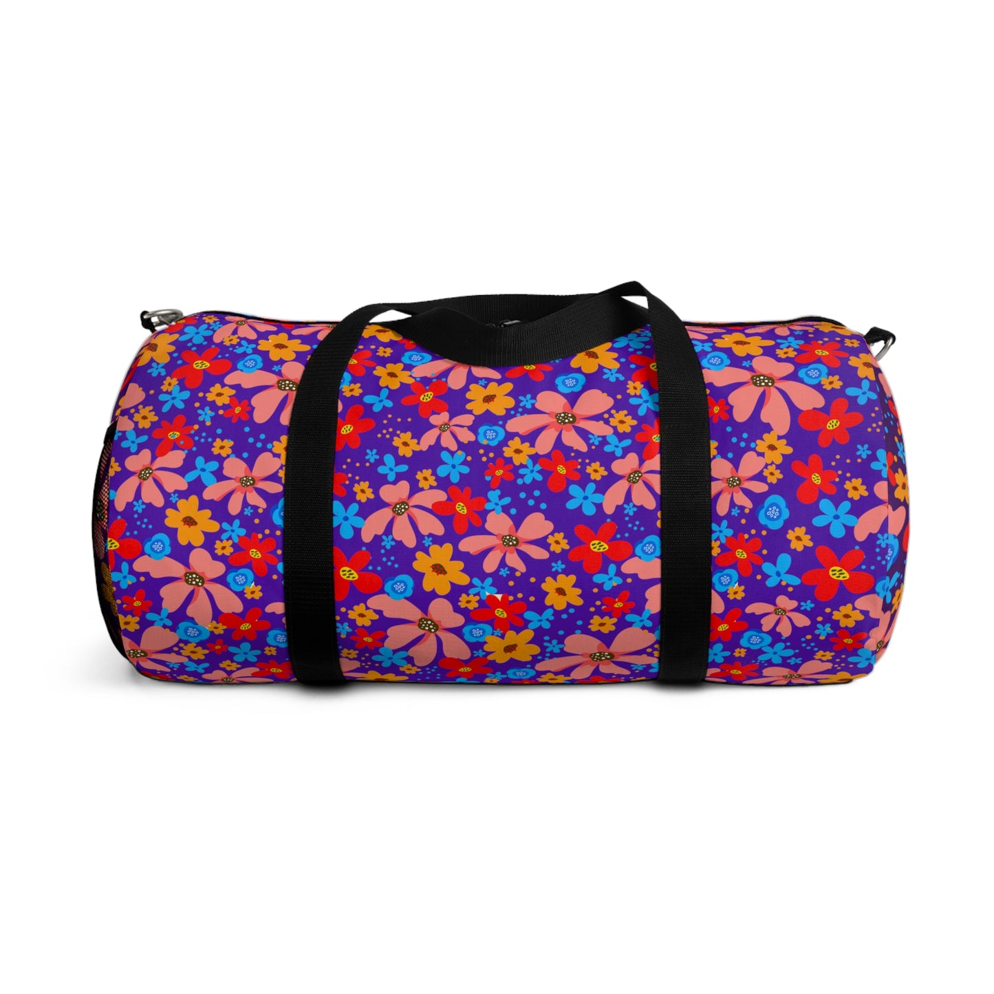 Playful Floral Print - Amarklor Violet 5412ab  - Duffel Bag