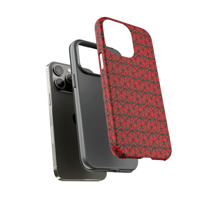 Anchors Away - Black Gray - Scarlet de0000 - Tough Cases