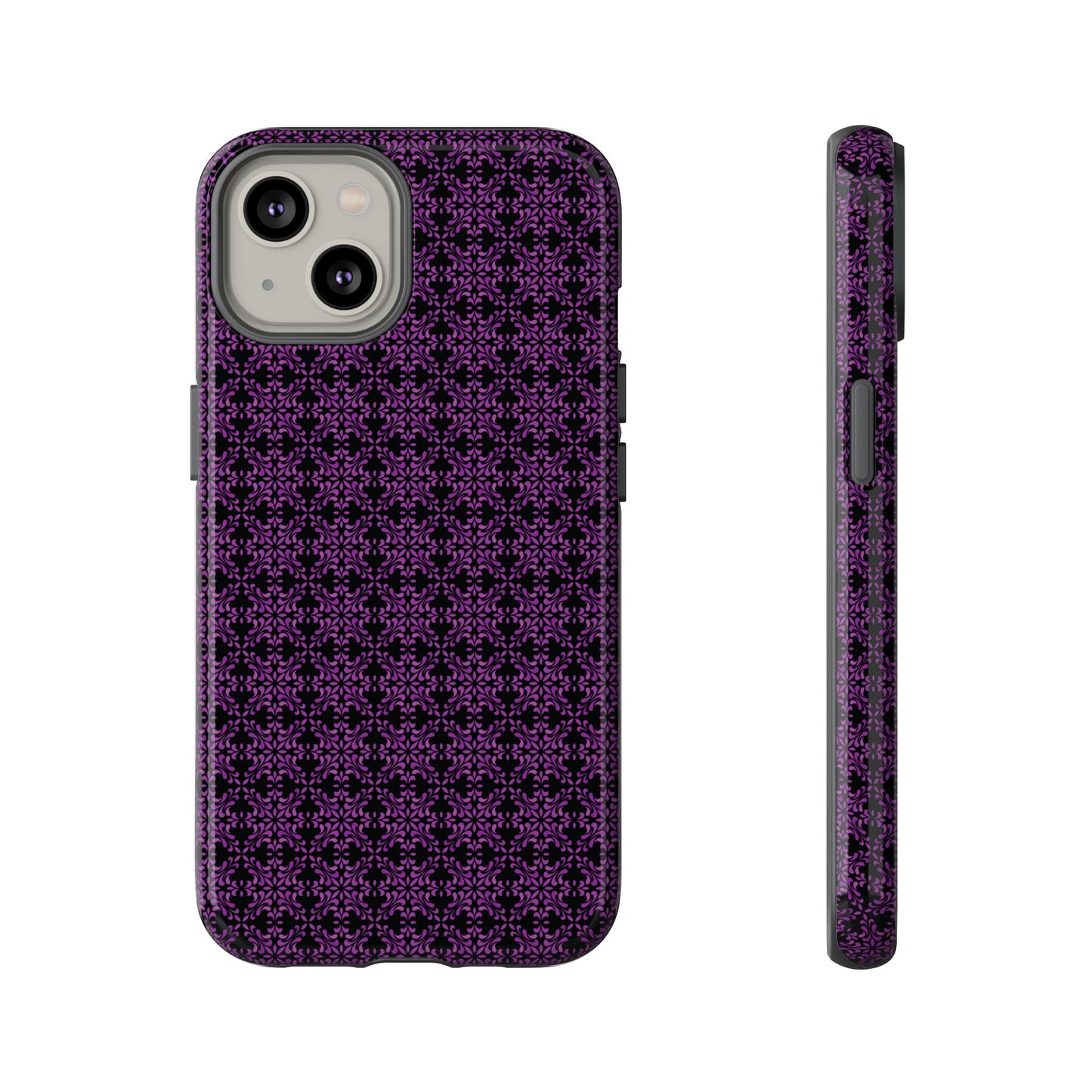 Vibrant Kaleidoscope - Purple - Black - Tough Cases