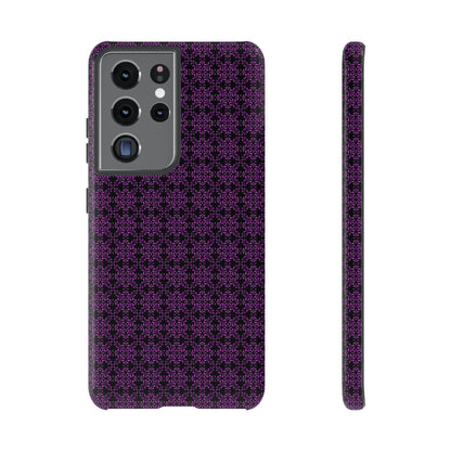 Vibrant Kaleidoscope - Purple - Black - Tough Cases