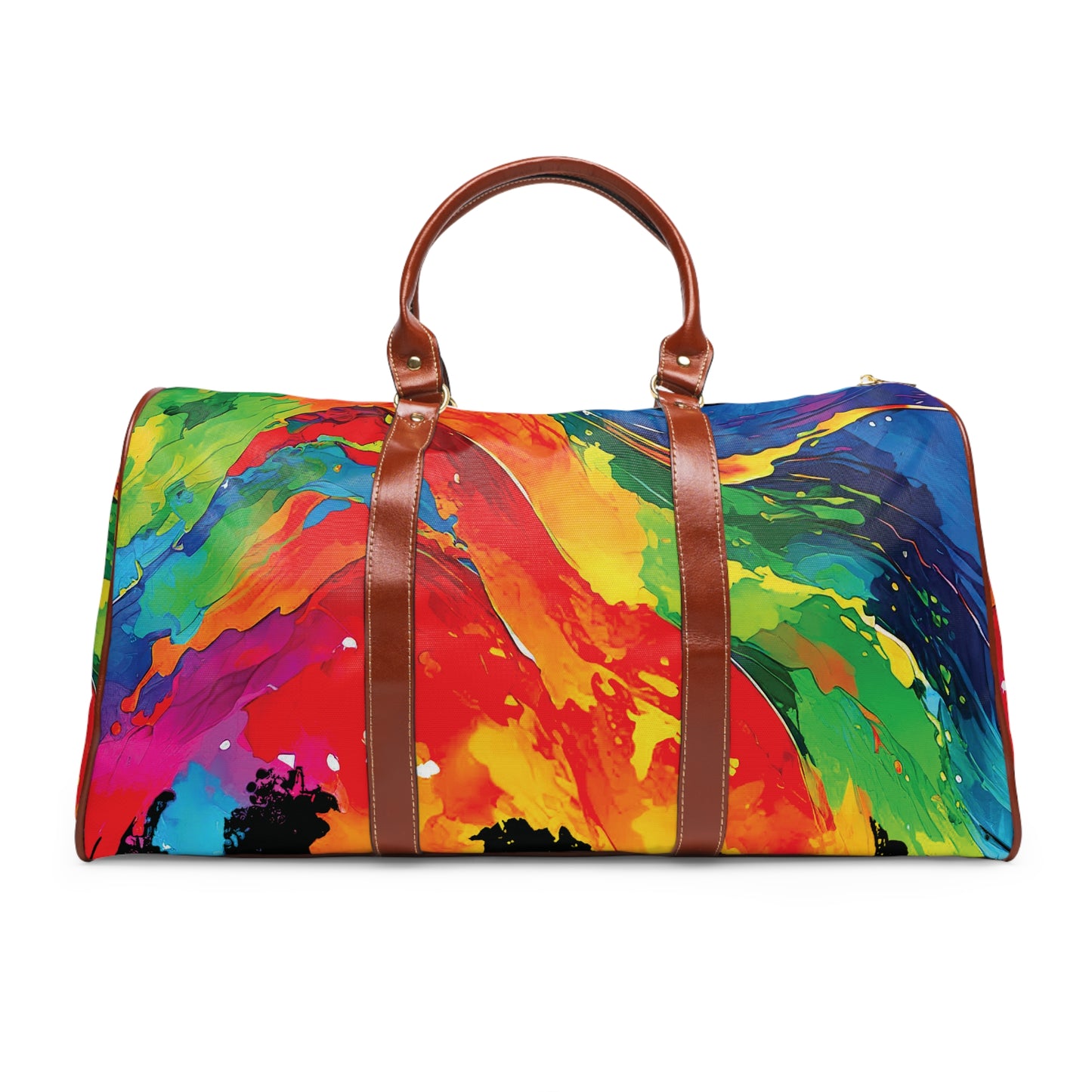 Colorful Palette - Black 000000 - Waterproof Travel Bag