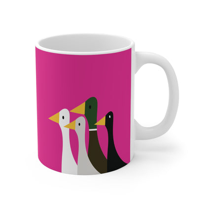 Take the ducks with you - Mean Girls Lipstick ff00a8  - Mug 11oz