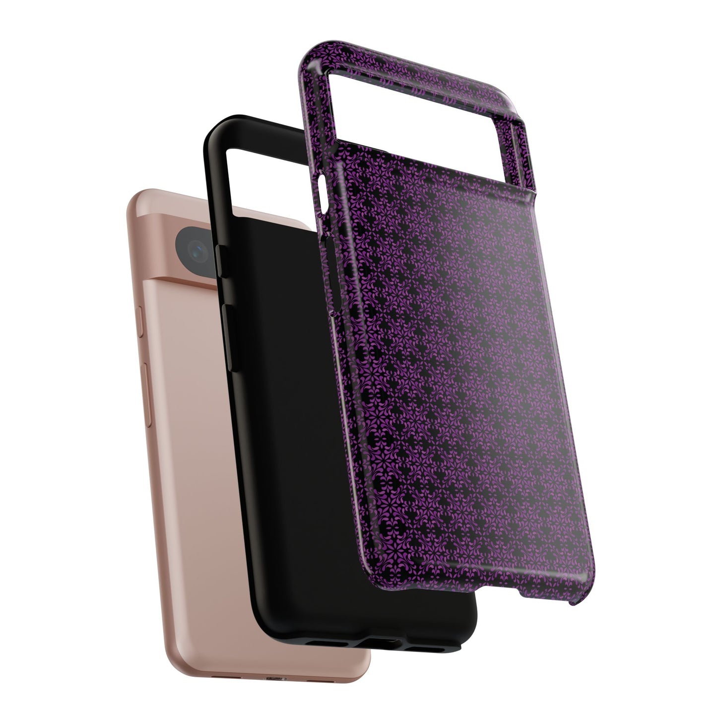 Vibrant Kaleidoscope - Purple - Black - Tough Cases