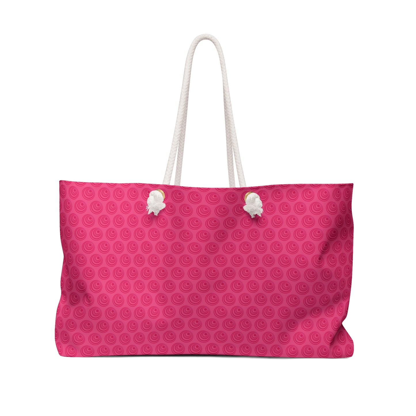 Wild Pink Dots - French Rose ff4d8d - Weekender Bag