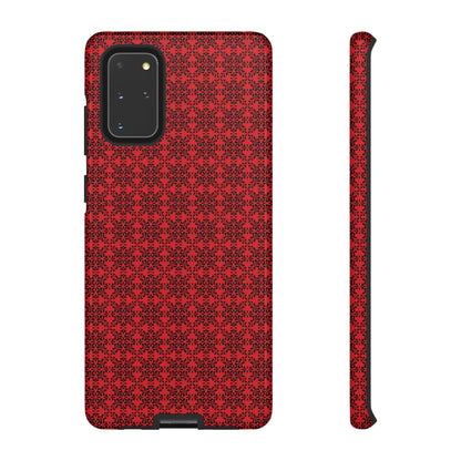 Vibrant Kaleidoscope - Black - Scarlet - Tough Cases