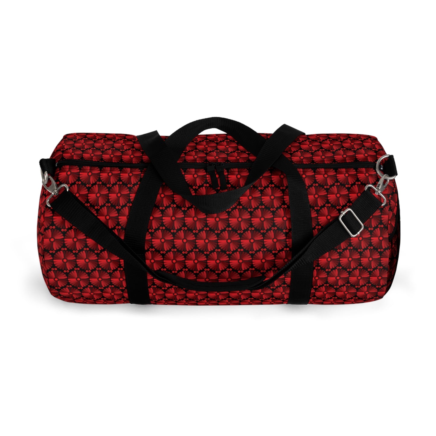 Letter Art - I - Black 000000 - Duffel Bag