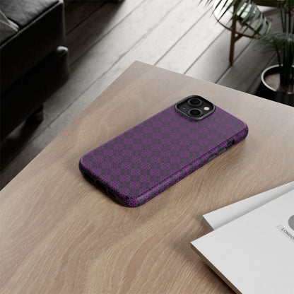 Vibrant Kaleidoscope - Purple - Black - Tough Cases