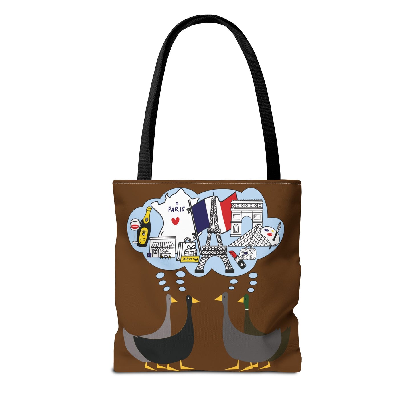 Ducks dreaming of Paris - Pullman Brown 643b13 - Tote Bag