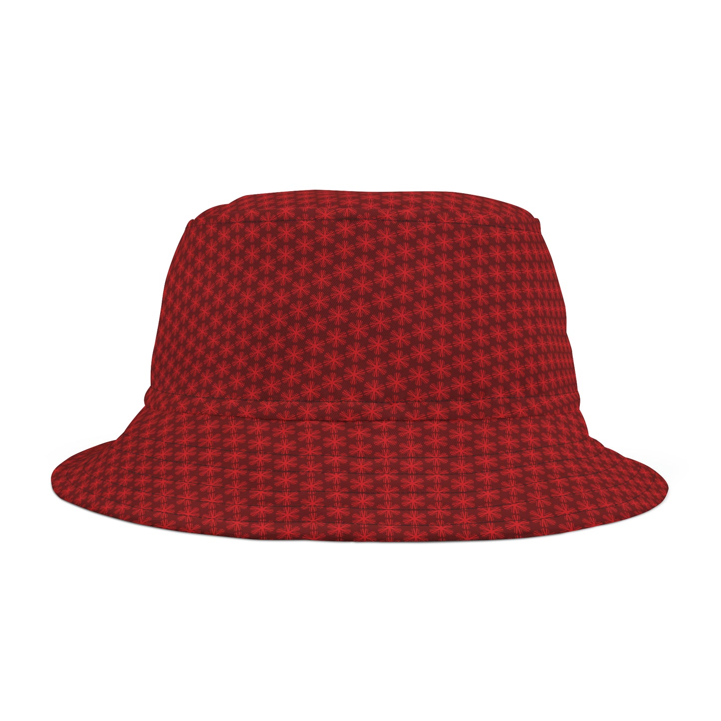 Red V Star pattern - Small design - Bucket Hat (AOP)