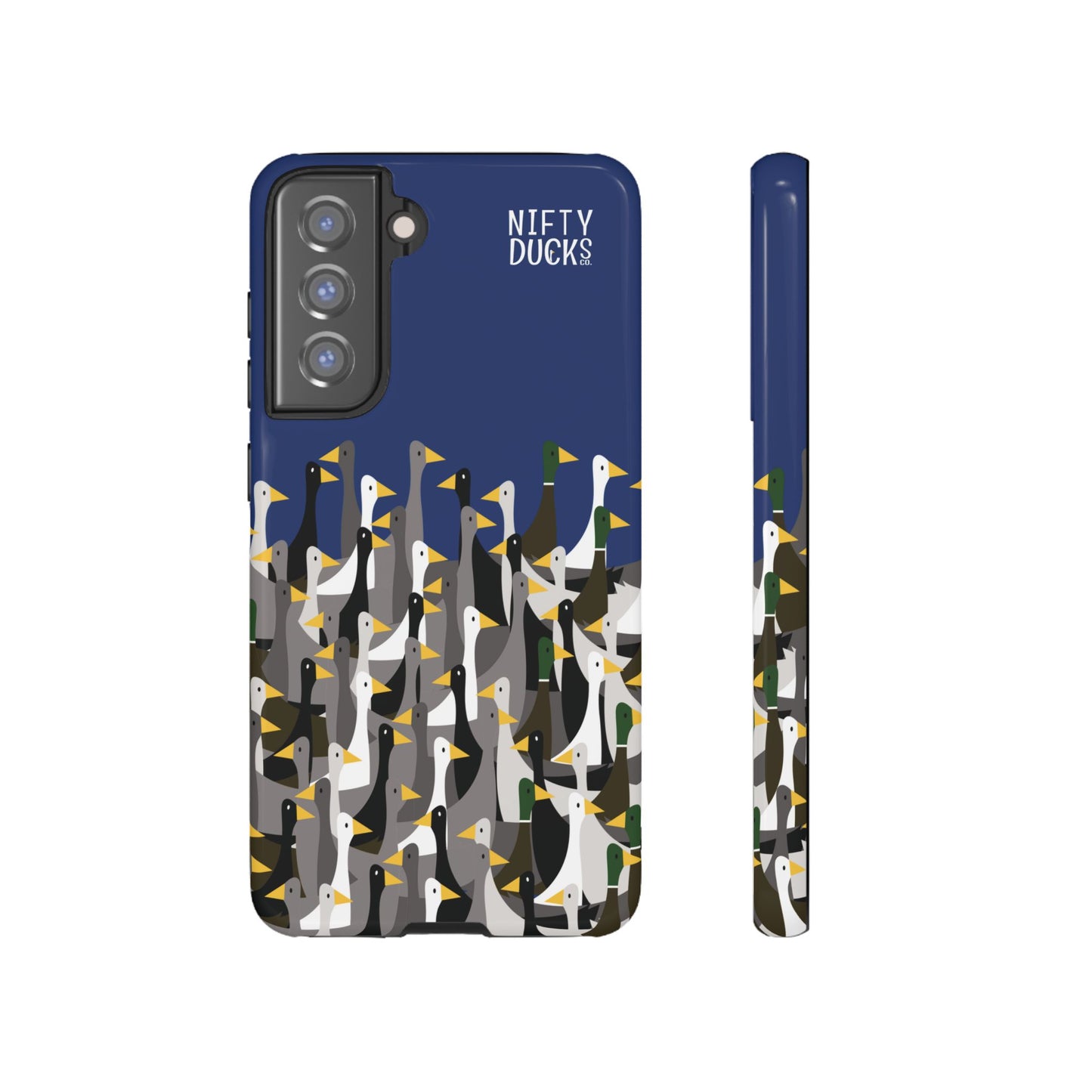 That is a LOT of ducks - Logo - Blue 003377 - Tough Cases