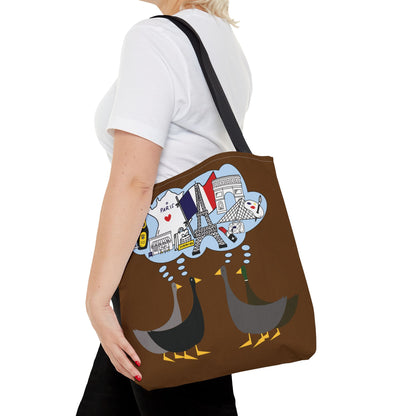 Ducks dreaming of Paris - Pullman Brown 643b13 - Tote Bag