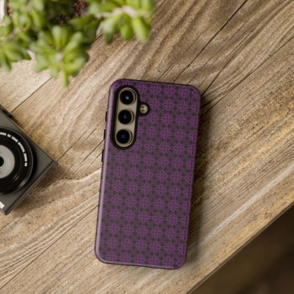 Vibrant Kaleidoscope - Purple - Black - Tough Cases