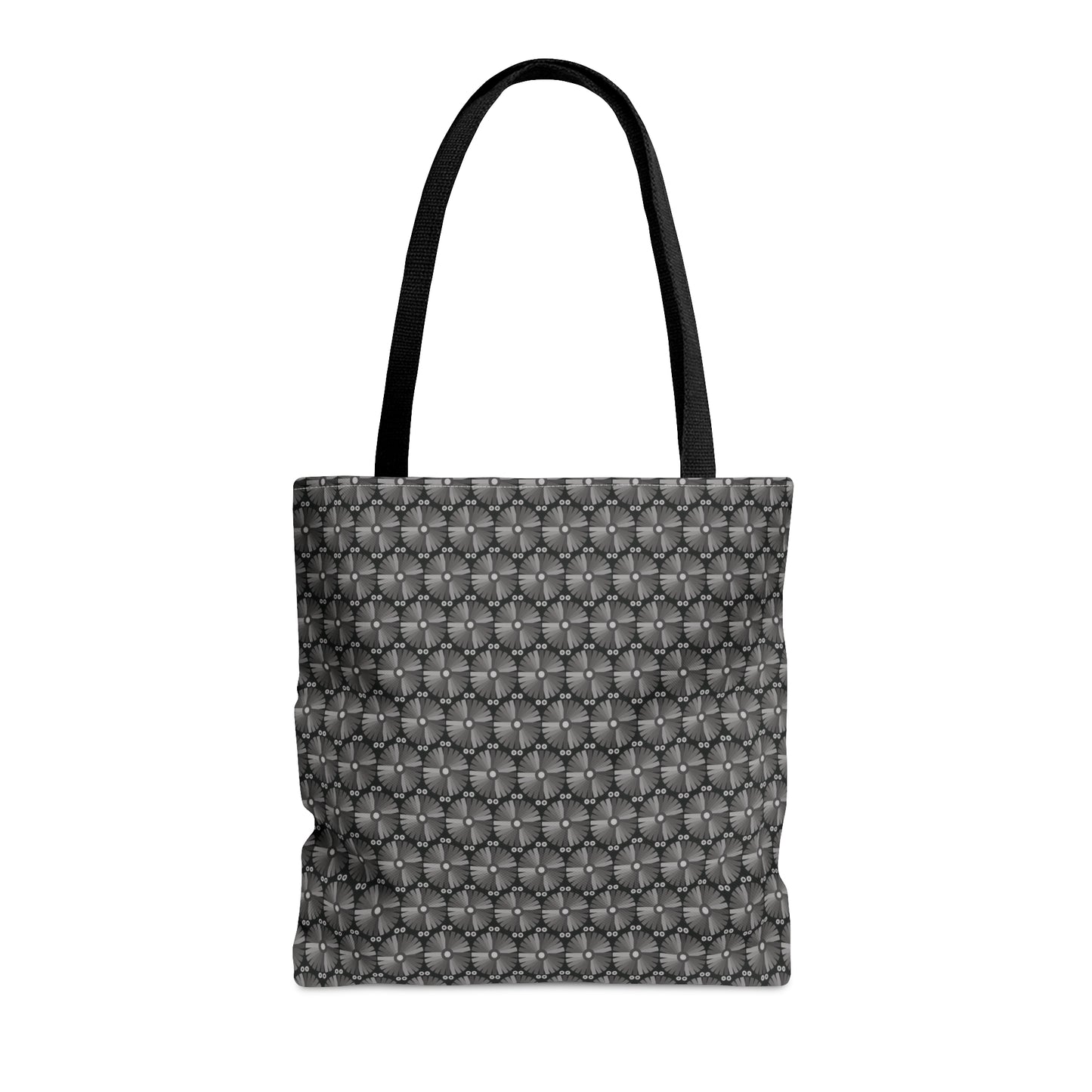 Letter Art - I - Gray - Black 000000 - Tote Bag