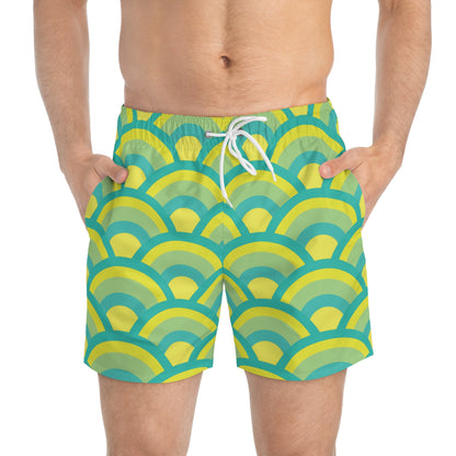 Green Sunrise - Swim Trunks