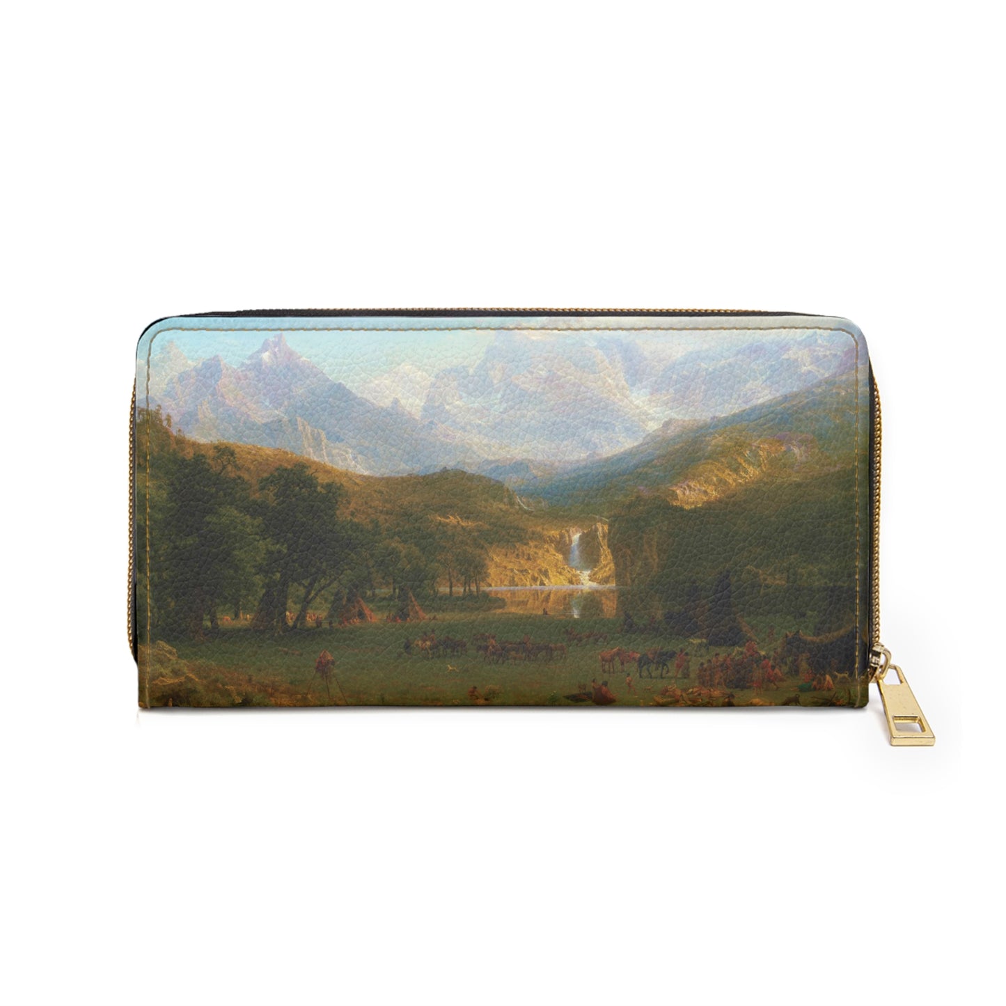 Albert Bierstadt - The Rocky Mountains - Lander's Peak - Zipper Wallet