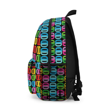 Letter Art - D - Black 000000 - Backpack