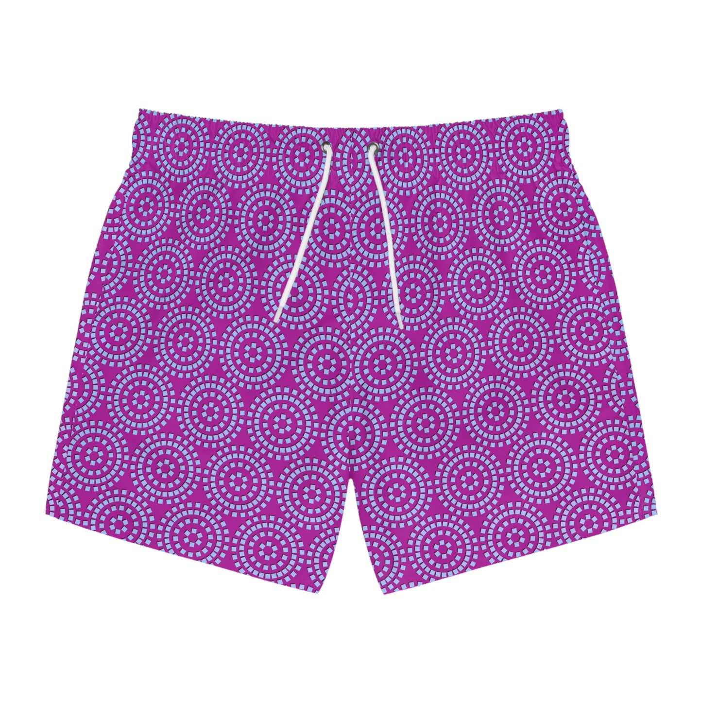 Circles and More Circles - Purple - Swim Trunks