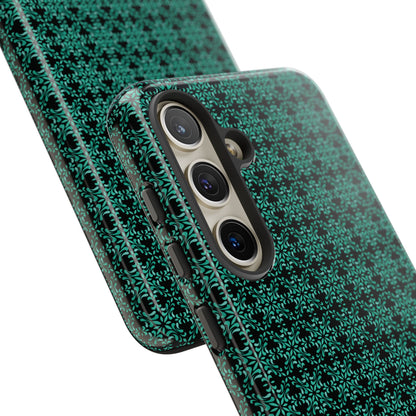 Vibrant Kaleidoscope - Turquoise - Black - Tough Cases