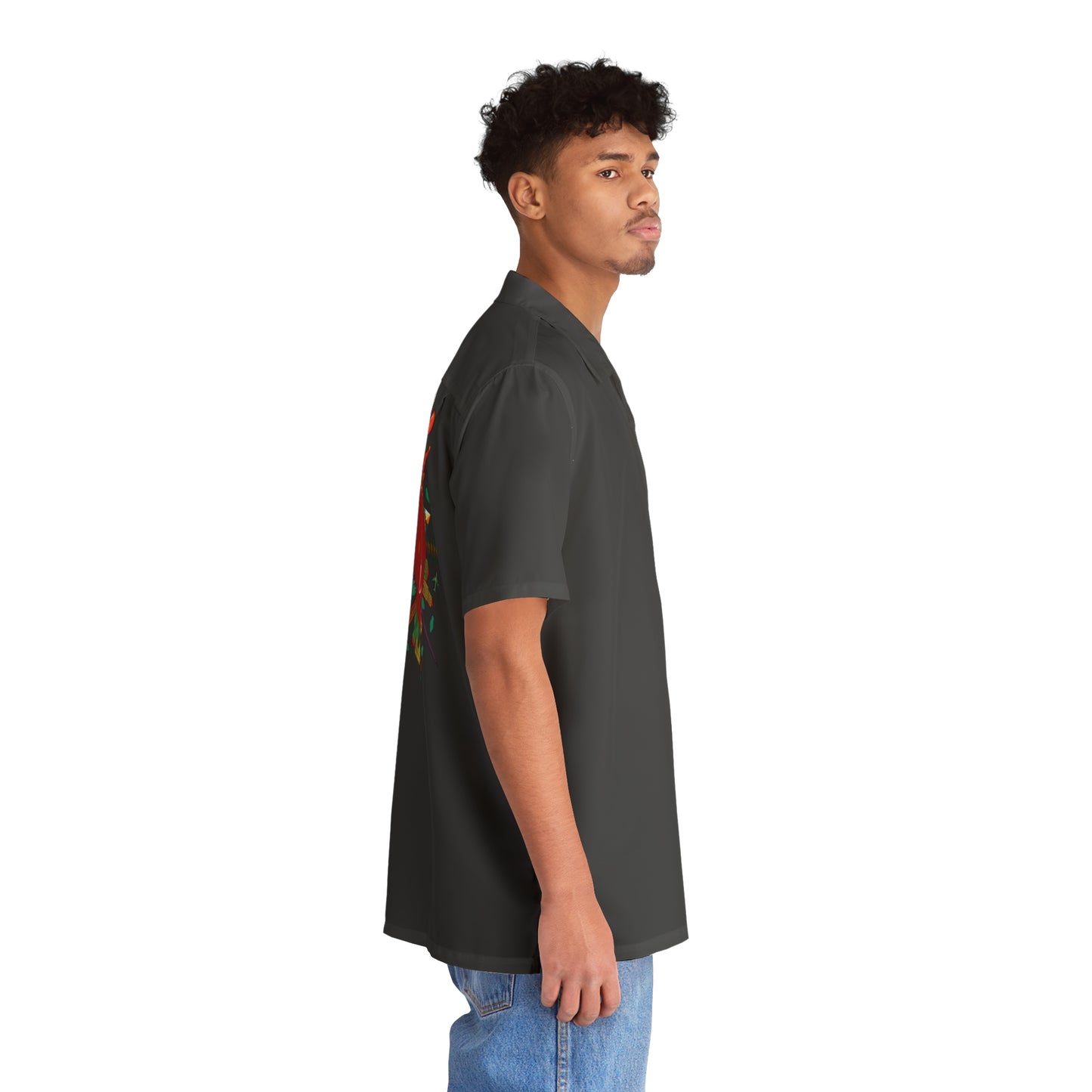 ND Travel - Logo - Black 000000 - Men's Hawaiian Shirt