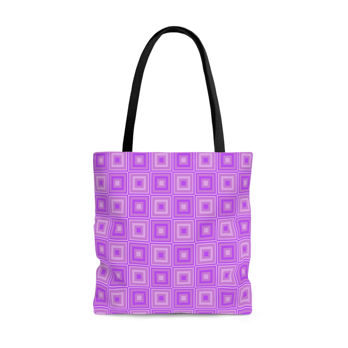 Heliotrope - Mauve Squares - Tote Bag