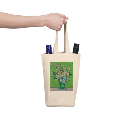 Roses - 1890 - van Gogh - Double Wine Tote Bag