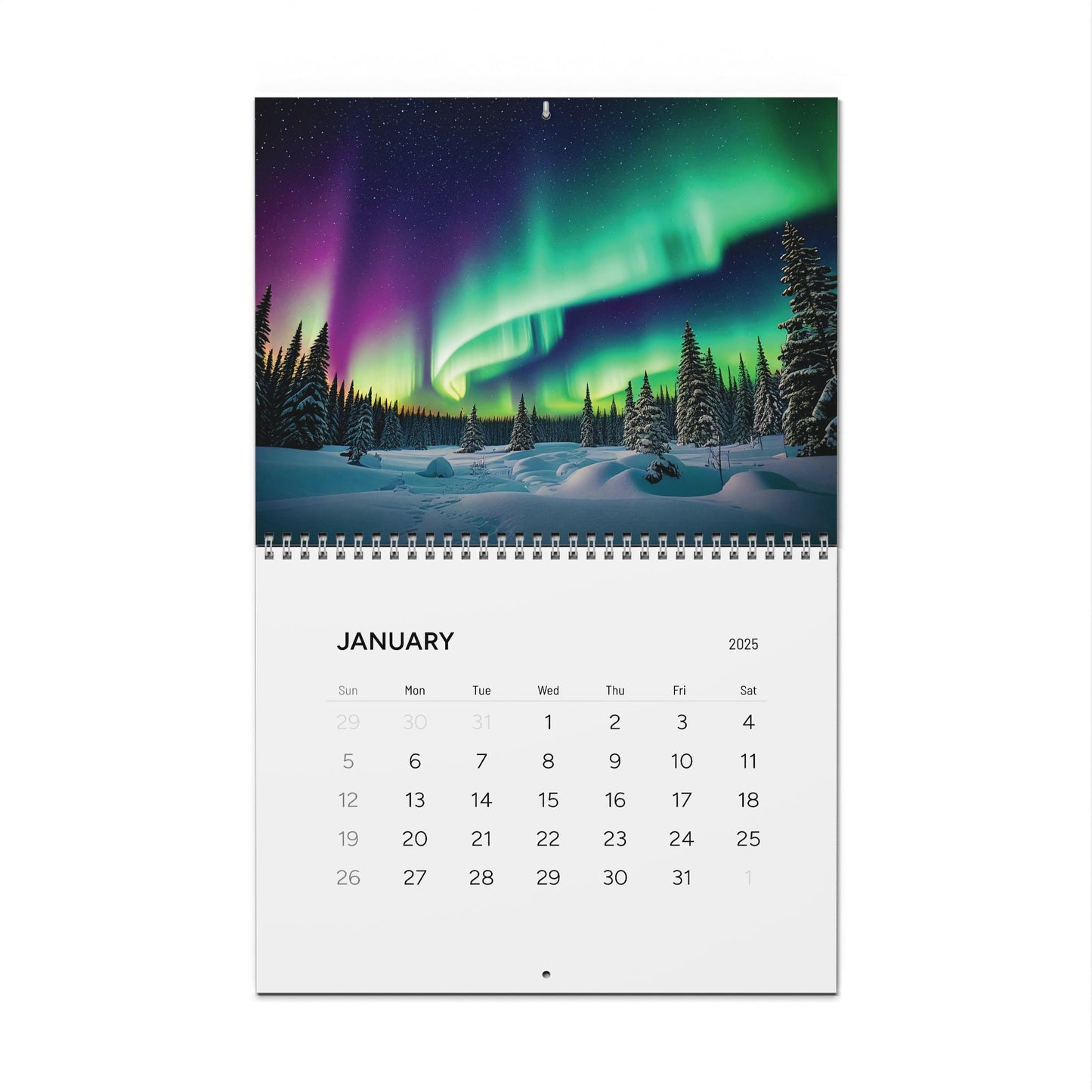 2025 AI Generated Art - Wall Calendar