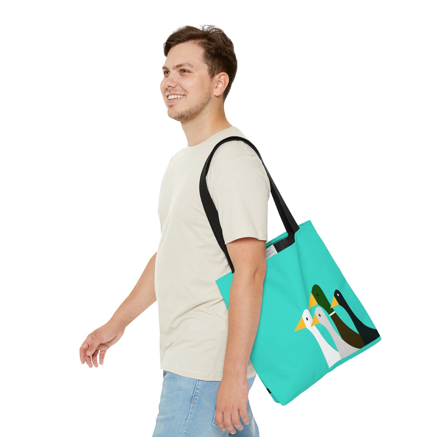 Take the ducks with you - turquoise - Tote Bag