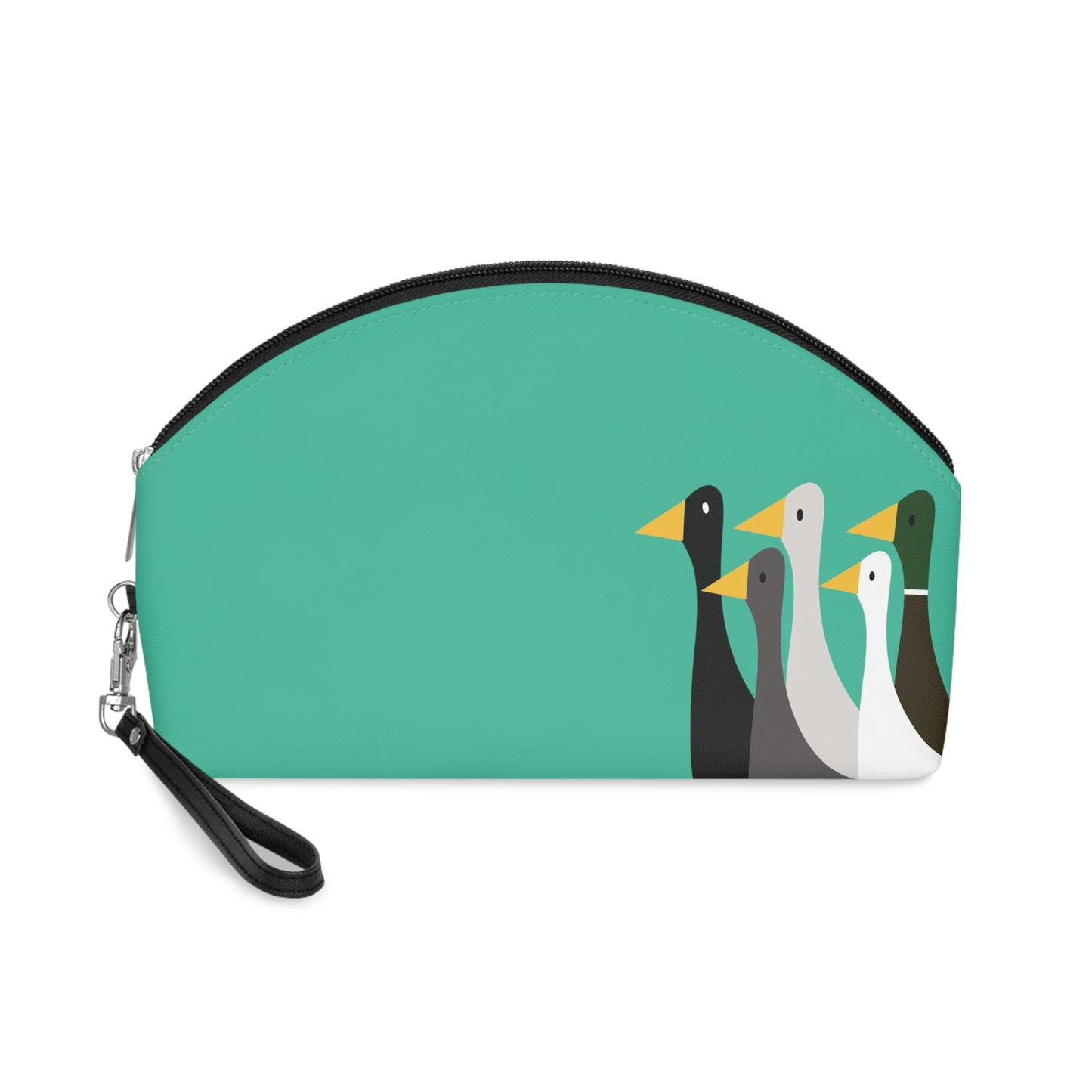 Nifty Ducks Co. Logo2 - Turquoise 12d3ad - Makeup Bag