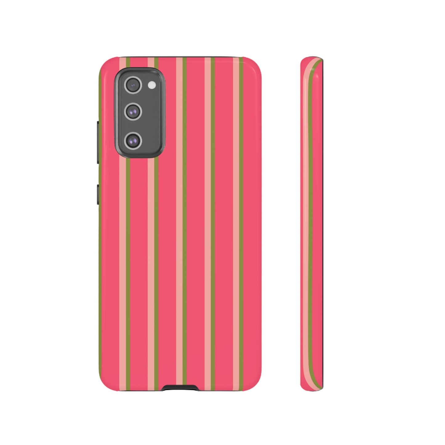 Pink and green stripes - Tough Cases