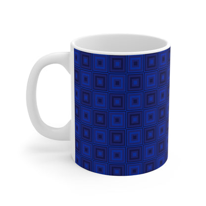 Blue Squares - Mug 11oz
