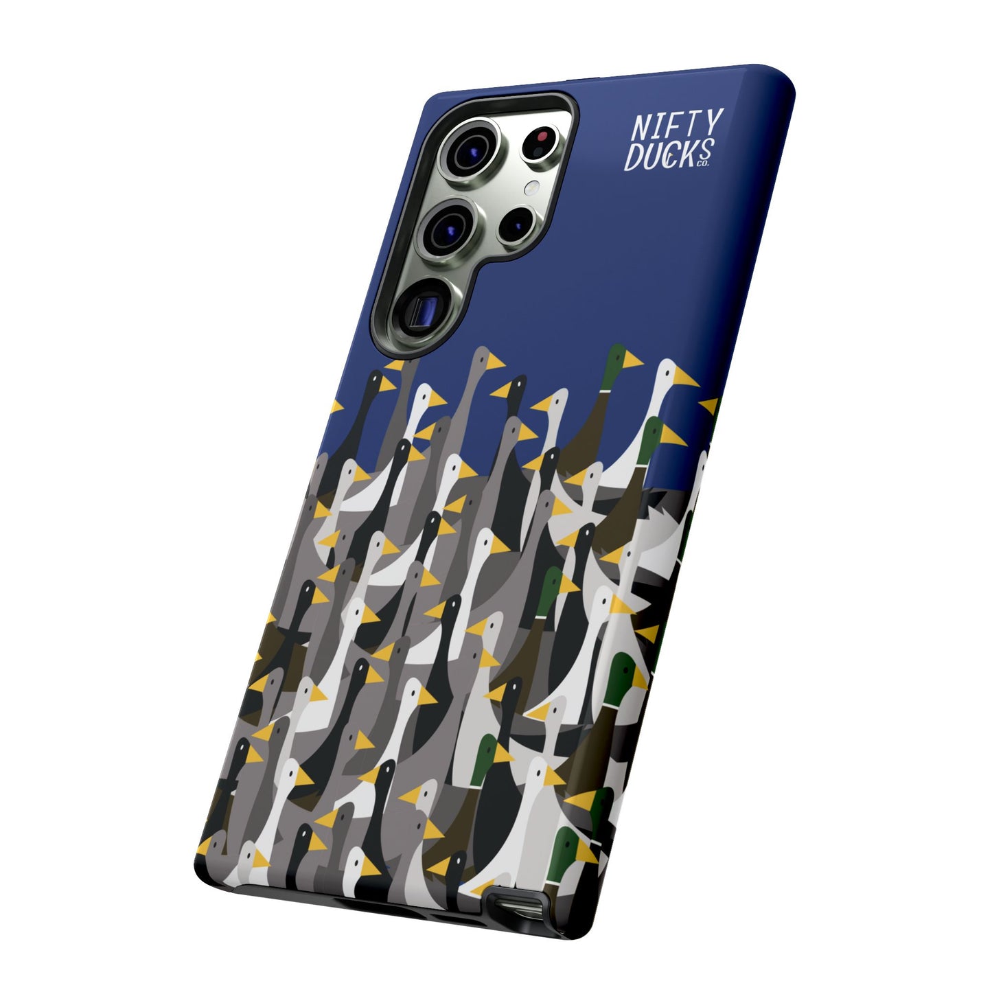 That is a LOT of ducks - Logo - Blue 003377 - Tough Cases