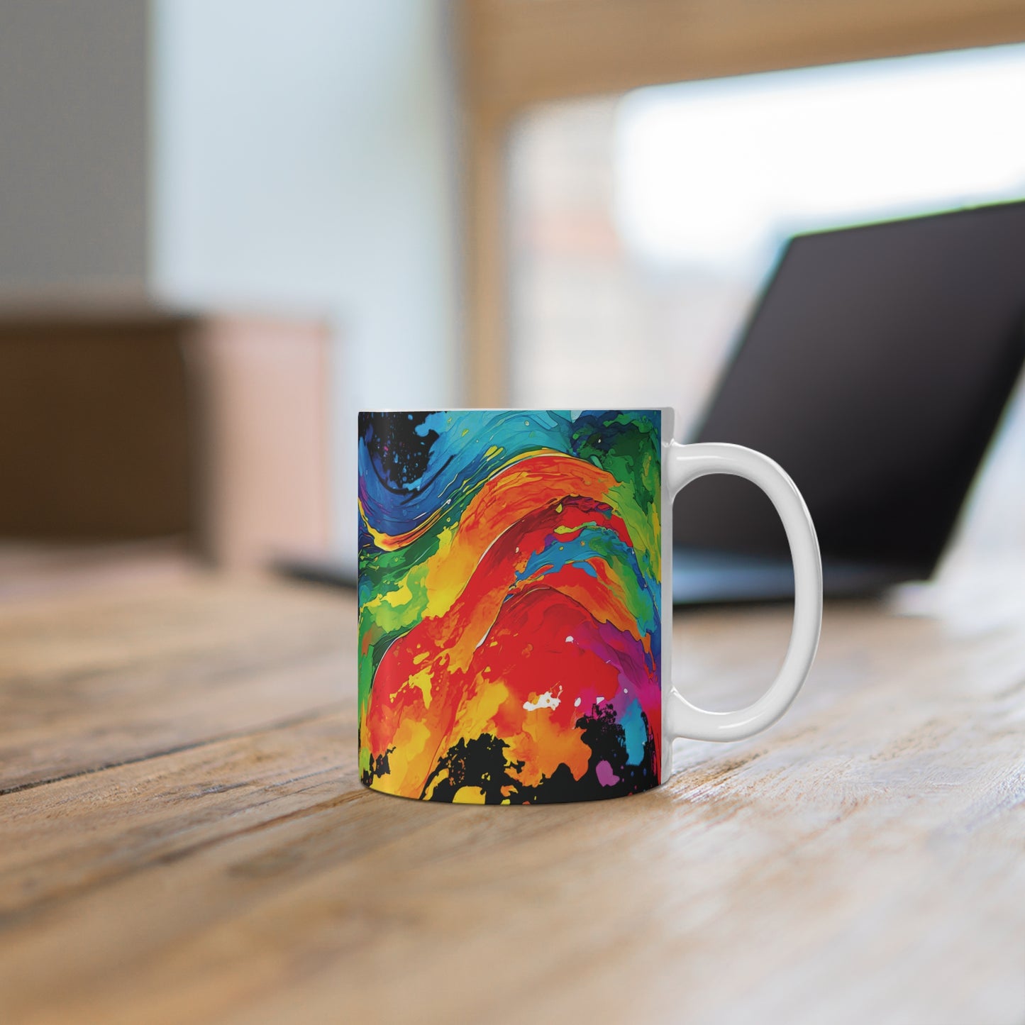 Color Splash - Black 000000 - Mug 11oz