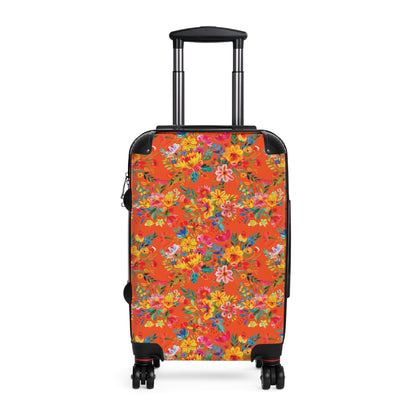 Bright Bold Watercolor Flowers - Orange FE5000 - Suitcase