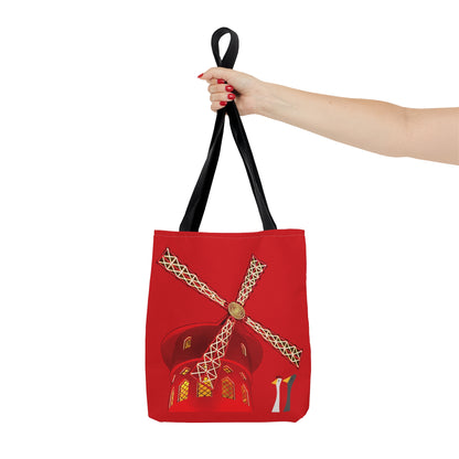 Ducks Visit Moulin Rouge - Scarlet de0000 - Tote Bag