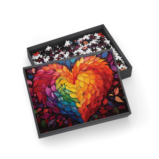 Puzzle - Heart Full of Pride - AI Generated Art