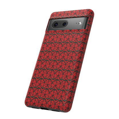 Anchors Away - Black Gray - Scarlet de0000 - Tough Cases