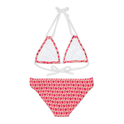 Sweet as a strawberry - Strappy Bikini Set