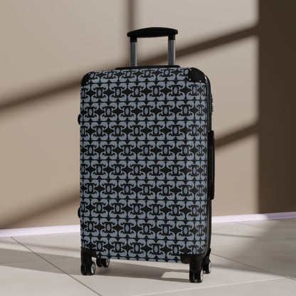 Playful Dolphins - Black 000000 - Suitcase