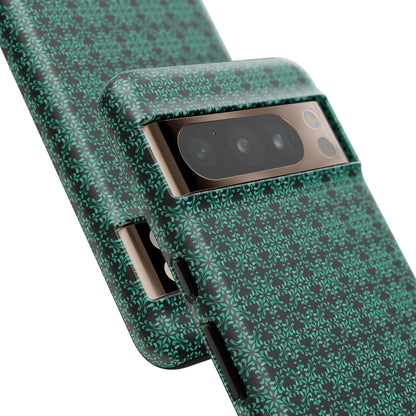 Vibrant Kaleidoscope - Turquoise - Black - Tough Cases