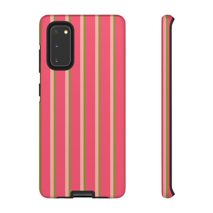 Pink and green stripes - Tough Cases