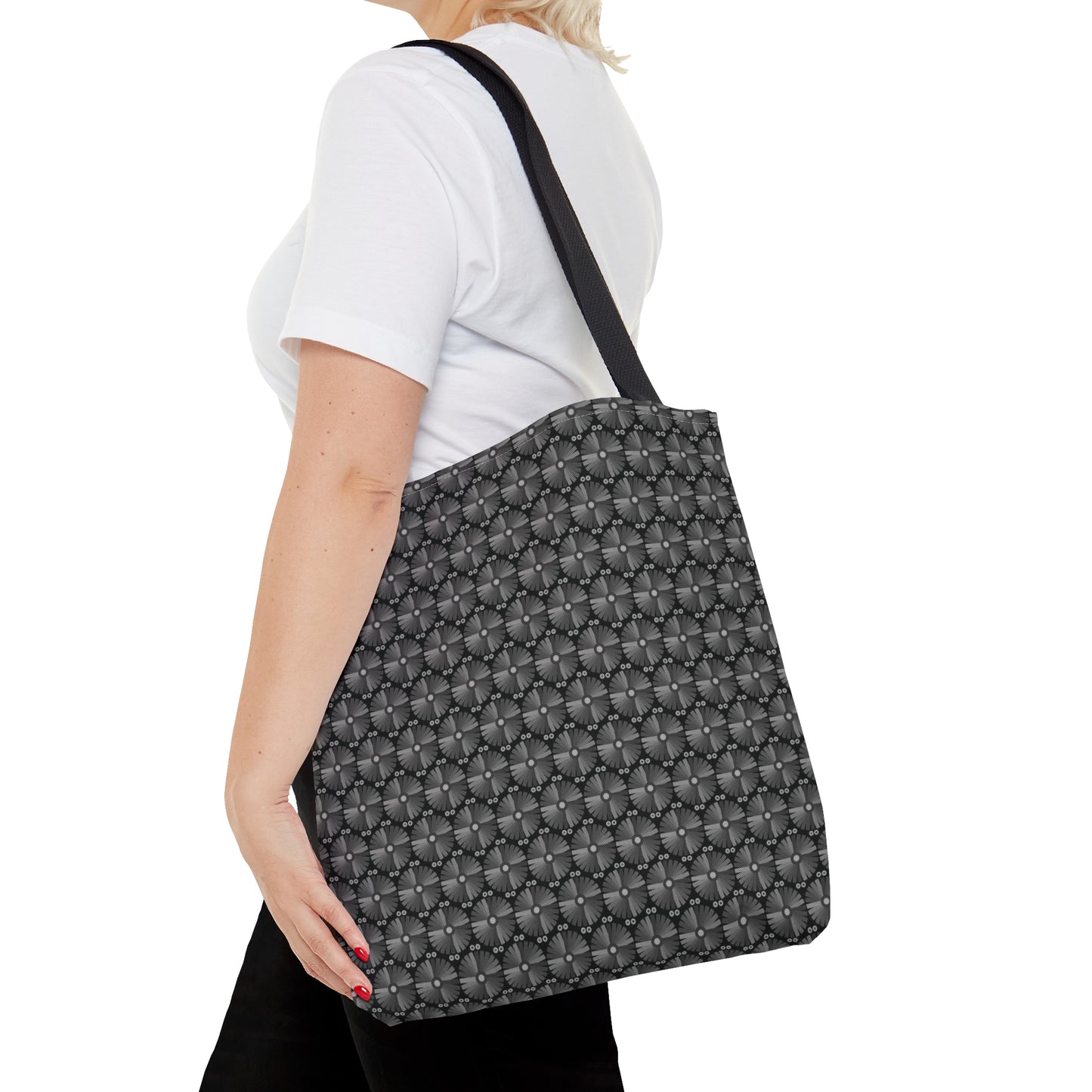 Letter Art - I - Gray - Black 000000 - Tote Bag