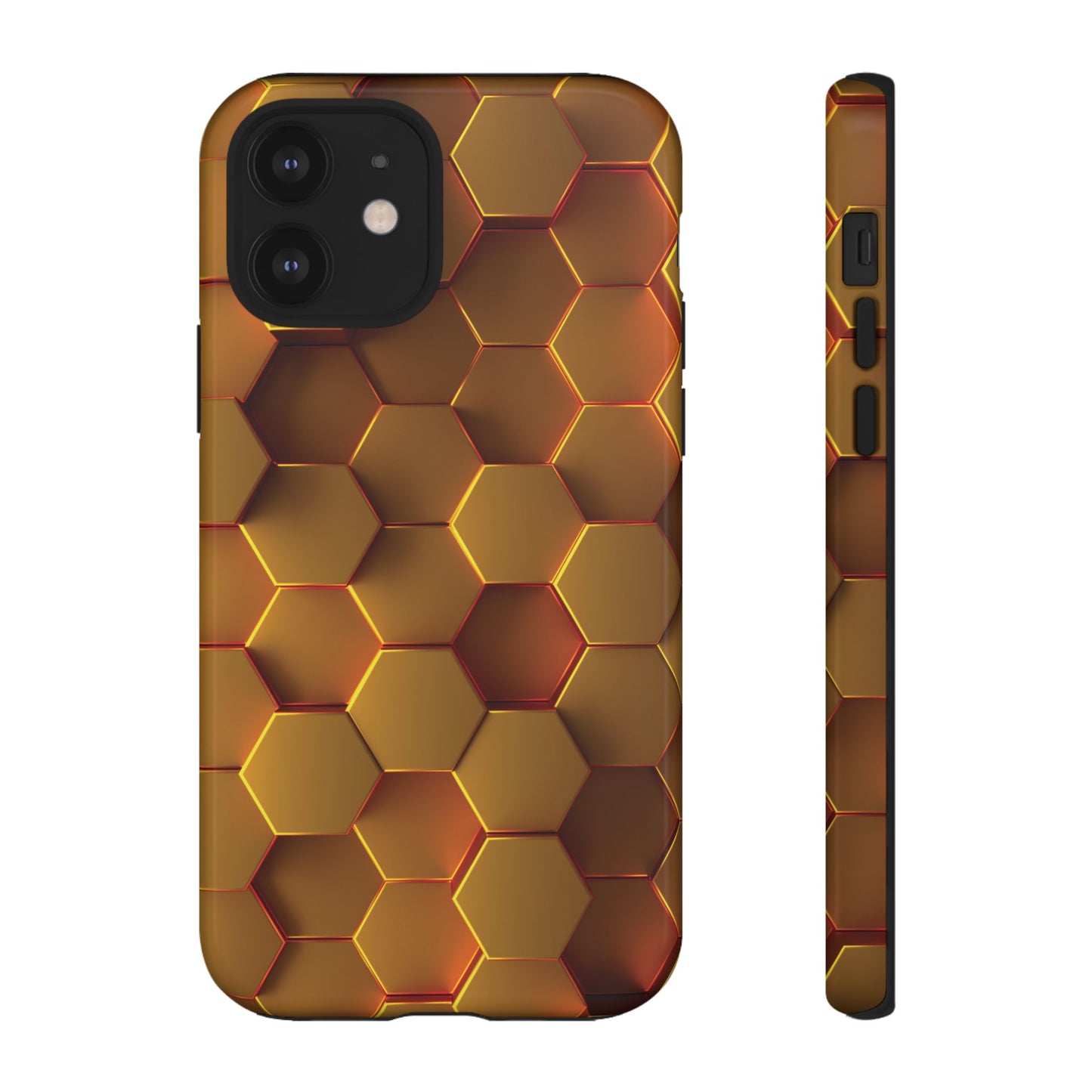 Hexagonal pattern - Gold - Tough Cases